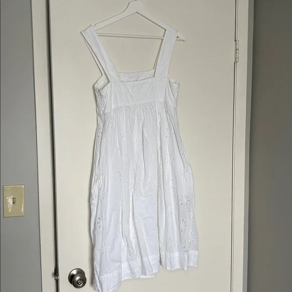 Banana Republic White Eyelet Dress Size 8 - Picture 6 of 6